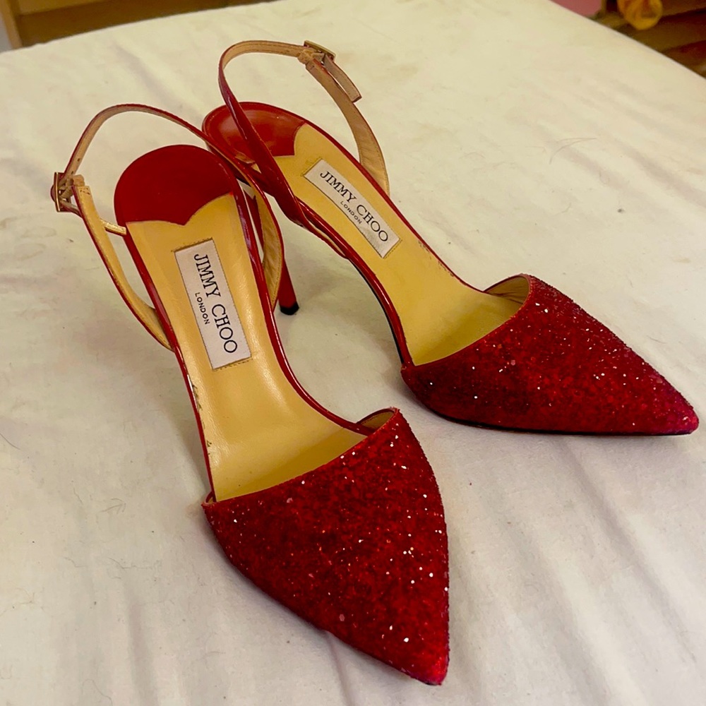 Jimmy Choo Red Patent Heels